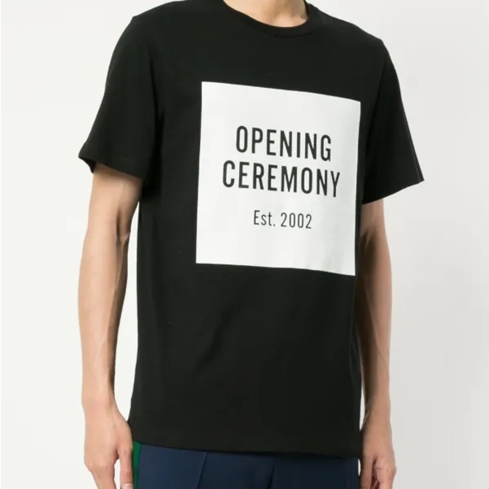 Opening Ceremony Logo Graphic T-Shirt Black XL Est 2002 Streetwear Tee